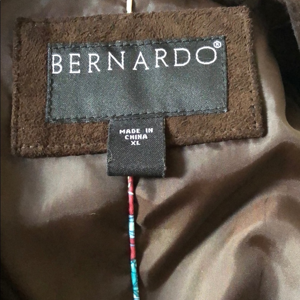 XL Bernardo Brown Leather Jacket - Picture 4 of 8